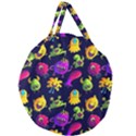 Space Patterns Giant Round Zipper Tote View1