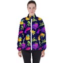 Space Patterns Women s High Neck Windbreaker View1