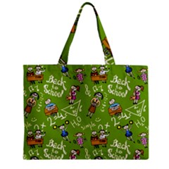 Seamless Pattern With Kids Zipper Mini Tote Bag by Pakemis