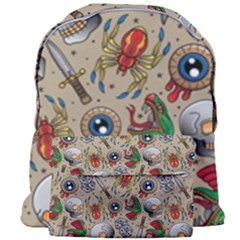 Tattoo Pattern Giant Full Print Backpack by Pakemis