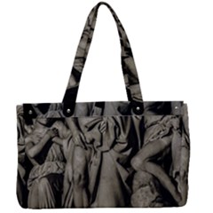 Catholic Motif Sculpture Over Black Canvas Work Bag by dflcprintsclothing