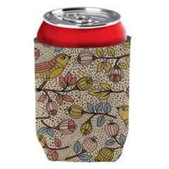 Seamless Pattern With Flower Bird Can Holder