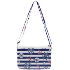 Seamless Marine Pattern Double Gusset Crossbody Bag by Pakemis