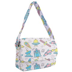 Cute-seamless-pattern-with-space Courier Bag by Pakemis