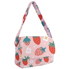 Strawberry-seamless-pattern Courier Bag by Pakemis