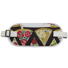 Vector-seamless-pattern-with-italian-pizza-top-view Rounded Waist Pouch by Pakemis