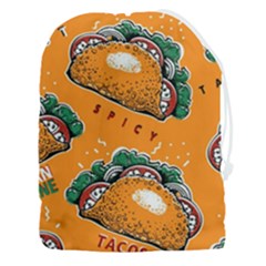 Seamless Pattern With Taco Drawstring Pouch (3xl) by Pakemis