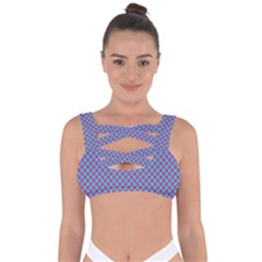 Pattern Bandaged Up Bikini Top