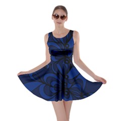 Blue 3 Zendoodle Skater Dress by Mazipoodles