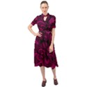 Aubergine Zendoodle Keyhole Neckline Chiffon Dress View1