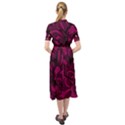 Aubergine Zendoodle Keyhole Neckline Chiffon Dress View2