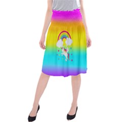 Unicorn Einhorn Licorne Midi Beach Skirt by gasi