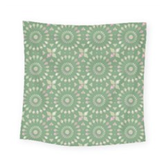 Kaleidoscope Peaceful Green Square Tapestry (small) by Mazipoodles