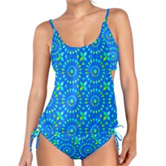 Kaleidoscope Blue Tankini Set by Mazipoodles