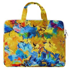 Modern Art Macbook Pro 16  Double Pocket Laptop Bag  by gasi