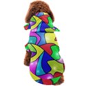 Colorful abstract art Dog Coat View2