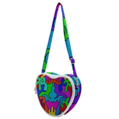 Colorful Design Heart Shoulder Bag by gasi