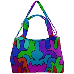 Colorful Design Double Compartment Shoulder Bag by gasi