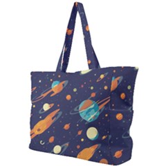 Space Galaxy Planet Universe Stars Night Fantasy Simple Shoulder Bag by Uceng