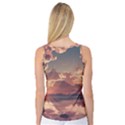 Sunset River Sky Clouds Nature Nostalgic Mountain Women s Basketball Tank Top View2