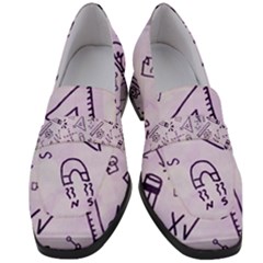 Science Research Curious Search Inspect Scientific Women s Chunky Heel Loafers by Uceng