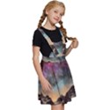 Mountain Space Galaxy Stars Universe Astronomy Kids  Apron Dress View3