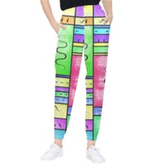 Colorful Pattern Tapered Pants by gasi