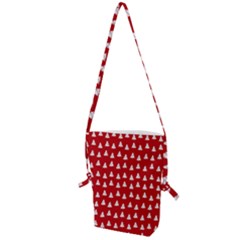 White Christmas Tree Red Folding Shoulder Bag by TetiBright