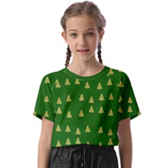 Green Christmas Trees Green Kids  Basic Tee by TetiBright