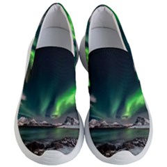 Aurora Borealis Photo Women s Lightweight Slip Ons by danenraven