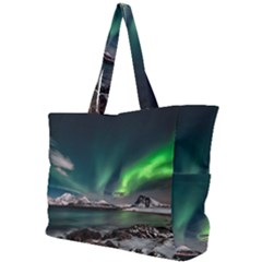 Aurora Borealis Photo Simple Shoulder Bag by danenraven