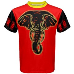 Urban Unity Men s Cotton Tee Red/blk/gld by EsaneApparel