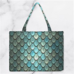 Scales Backdrop Texture Zipper Medium Tote Bag by artworkshop