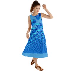 Diamond Pattern Summer Maxi Dress by Sparkle