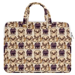 Pugs Macbook Pro 13  Double Pocket Laptop Bag by Sparkle