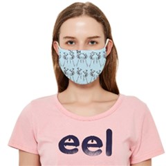 Jogging Lady On Blue Cloth Face Mask (adult) by TetiBright