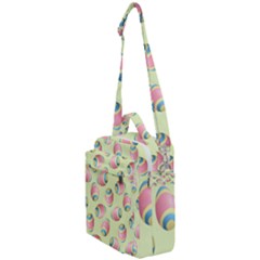 Colorful Easter Eggs Pattern Green Crossbody Day Bag by TetiBright