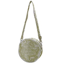 Vintage America`s Map Crossbody Circle Bag by ConteMonfrey