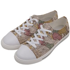 Mapa Mundi 1775 Men s Low Top Canvas Sneakers by ConteMonfrey