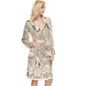 Mapa Mundi - 1774 Long Sleeve Velour Robe View3