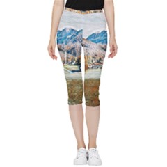 Trentino Alto Adige, Italy  Inside Out Lightweight Velour Capri Leggings  by ConteMonfrey