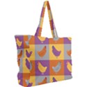 Chickens Pixel Pattern - Version 1a Simple Shoulder Bag View2