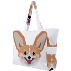 Cardigan Corgi Face Simple Shoulder Bag by wagnerps