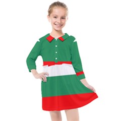 Bulgaria Kids  Quarter Sleeve Shirt Dress by tony4urban