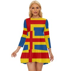 Aaland Long Sleeve Babydoll Dress by tony4urban