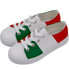 Italy Kids  Low Top Canvas Sneakers by tony4urban