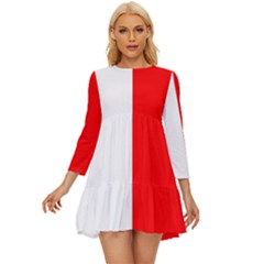 Malta Long Sleeve Babydoll Dress by tony4urban