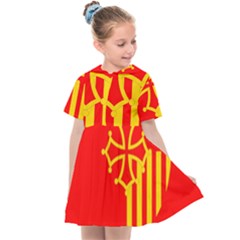 Languedoc Roussillon Flag Kids  Sailor Dress by tony4urban