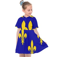 Ile De France Flag Kids  Sailor Dress by tony4urban