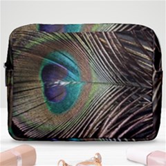 Peacock Make Up Pouch (large) by StarvingArtisan